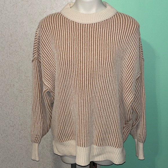 aerie Sweaters - Aerie beyond chenille cozy striped pullover sweater